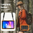 thumbnail image 6 of XYX For Xiaomi Redmi Pad 2 Case 11 inch, 3in1 Heavy Duty Shockproof Tablet Case with Stand, Shoulder Strap, Orange, 6 of 7