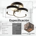 thumbnail image 3 of Lámpara de Techo LED Lo Necesito | Modelo LT-01 Negro/Blanco, Luz Cálida y Blanca, Empotrable, 1 Pieza, 3 of 4