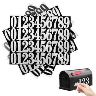 White Numbers for Mailboxes