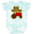 thumbnail image 3 of Inktastic Red Tractor Big Brother Boys Baby Bodysuit, 3 of 5