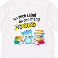 thumbnail image 4 of Inktastic No Such Thing as Too Many Books with Cute Owl Boys or Girls Long Sleeve Toddler T-Shirt, 4 of 5