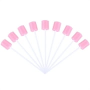 100pcs Pink Disposable Oral Care Sponge Swab Tooth Cleaning Mouth Swabs