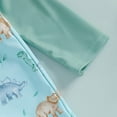 thumbnail image 6 of Otqutp Infant Boys Long Sleeve Swimming with Adjustable Strap Sun Hat One Piece Rash Guard Dinosaur Animals Print Toddler Quick-dry Swimsuit Zipper Beach Swimwear, 6 of 7