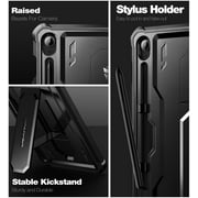 Dexnor Case for Samsung Galaxy Tab S10 Lite /S10 FE/S9 FE 10.9 Inch(2025/2023), [Built in Screen Protector & Kickstand] with Pen Holder Heavy Duty Full Body Cover for S9 FE 5G Tablet Case, Black