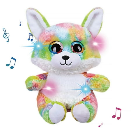 

LED Light Bear up Bear Plush Toy Creative Night Light & Bedtime Music Glow Soft Plush Toy Gifts Christmas Birthday for 3+ Kids