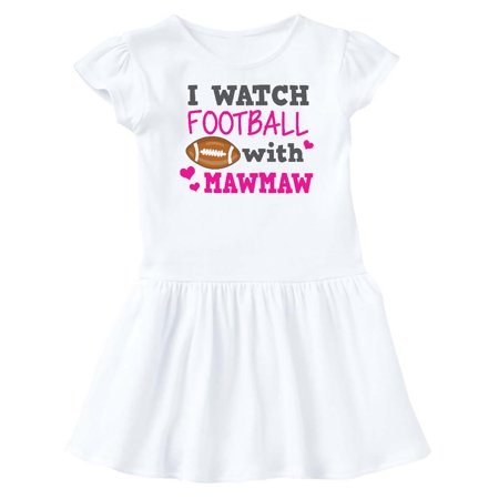 

Inktastic I Watch Football with My Mawmaw Gift Baby Girl Dress