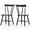 Black, variant on Giantex Set of 2 Windsor Chairs w/ Solid Rubber Wood Frame, Windsor Style Armless Chairs, Black