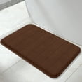 thumbnail image 1 of Alfombra de baño Yimobra, espuma viscoelástica, tamaño grande, 80 x 50 cm, color marrón, 1 of 8