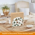 thumbnail image 6 of Yayeee Napkin Holder for Table Kitchen Paper Tissue Organization, Brown Christmas House, 6 of 8