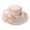 Pink, variant on Lispipm Women Organzas Church Tea Party Hats Wide Brim Accessory Fascinator Formal Hat Ladies Summer Outdoor Sun Caps Beige