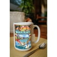 thumbnail image 2 of 15 fl oz Ceramic Mug, Waikiki Beach, Oahu, Hawaii, Scenes, Dishwasher & Microwave Safe, 2 of 3
