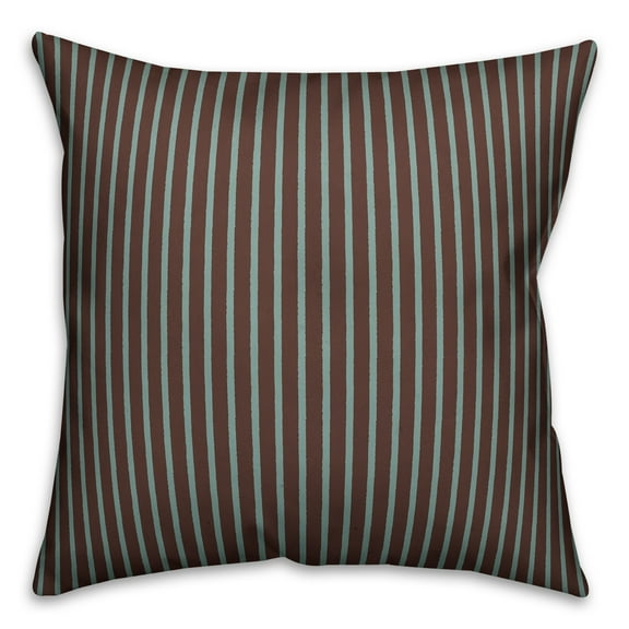 Creative Products Brown Stripes 16x16 Spun Poly Pillow