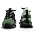 thumbnail image 3 of Gradient Green Gray Walking Shoes for Men Woman Lightweight Tennis Fashion Elastic Sports Shoes Cushion Basketball Shoes, 3 of 7