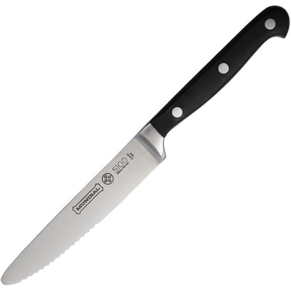 Mundial 5129-5E-WG 5 in. Wolfgang Forged Steak Knife, Black