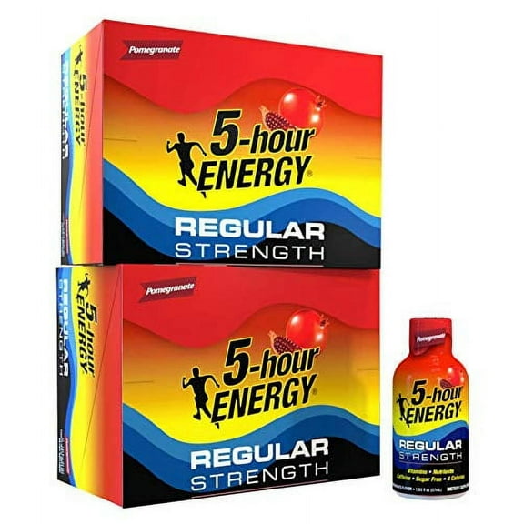 5-hour ENERGY Shot, Regular Strength Pomegranate, 1.93 Ounce, 24 Count