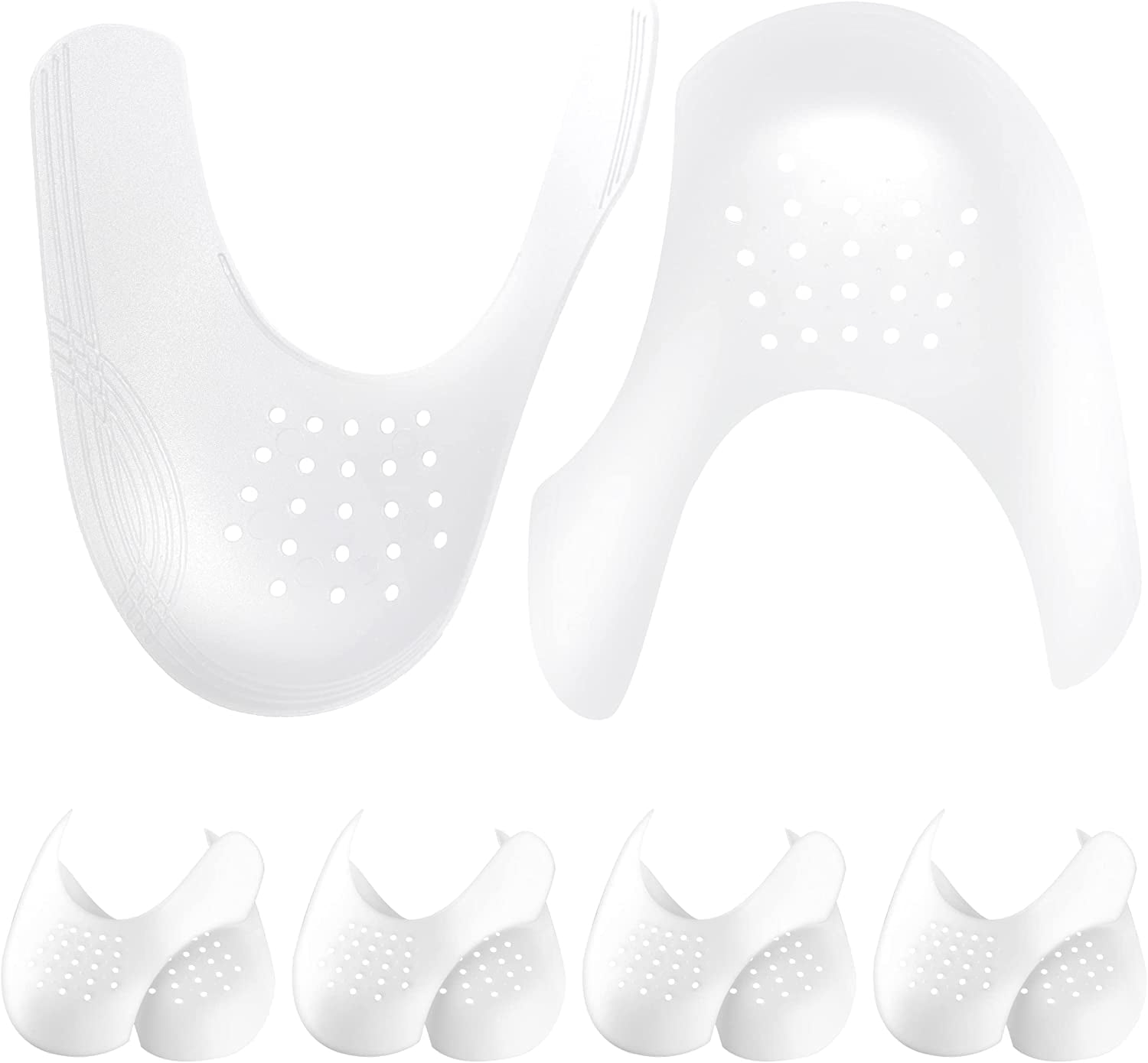 4 Pairs Crease Protectors for Jordan 1, Air Force 1, and Dunk Low; Shoe