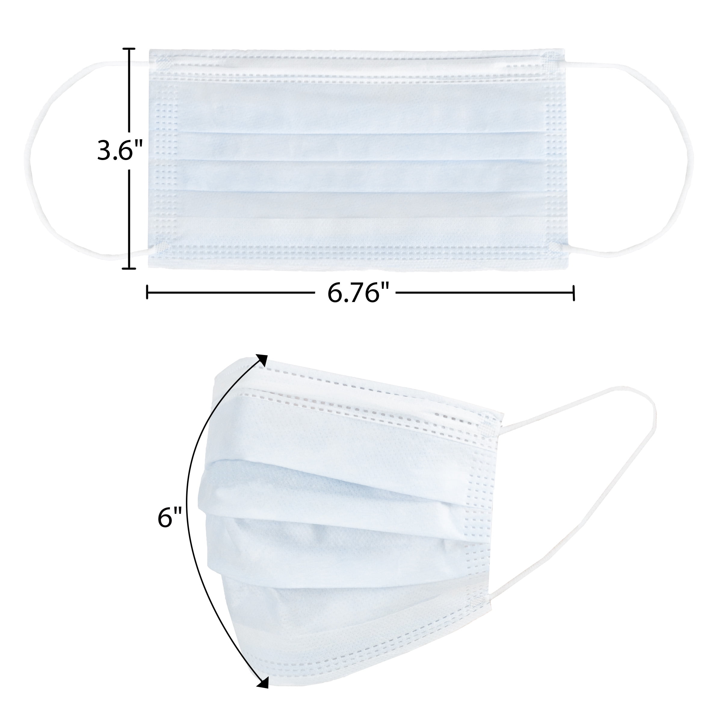 Edison Supply 3-Ply Non-Medical Disposable Face Masks, 50 Count