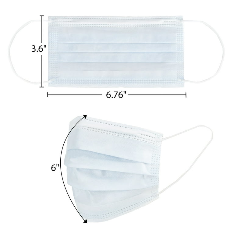 Edison Supply 3-Ply Non-Medical Disposable Face Masks, 50 Count