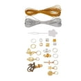 thumbnail image 4 of Décorations de Pinces à Cheveux, Fil d'Argent Or 300pcs Accessoires Dreadlocks Bijoux pour les Fêtes, 4 of 8