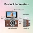thumbnail image 5 of Yhaizhuy 32GB Mini Thumb Digital Camera,180° Flip Screen,1.47" Ips Flip Screen Retro Ultra-Portable Keychain Digital Camera,Brown, 5 of 9