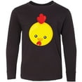 thumbnail image 3 of Inktastic Cute Chicken, Little Chicken, Yellow Chicken Long Sleeve Youth T-Shirt, 3 of 5