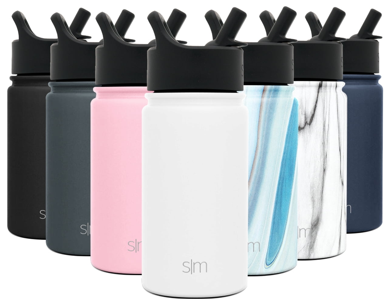 Water Bottle Vacuum Insulated Bottle With Straw Lid Stainless Steel Double Wal 