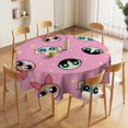 thumbnail image 5 of The Powerpuff Girls Round Tablecloth Print Decorative Table Cover Washable Table Cloths for Dining Party Picnic 36x36in, 5 of 8