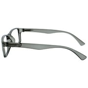 OPULIZE PEP Reading Glasses 6 Pack - Classic Everyday Rectangular Frame - Spring Hinges Scratch Resistant - Black Brown Blue Gray - Mens Womens - RRRRRR92-112377 - +2.50