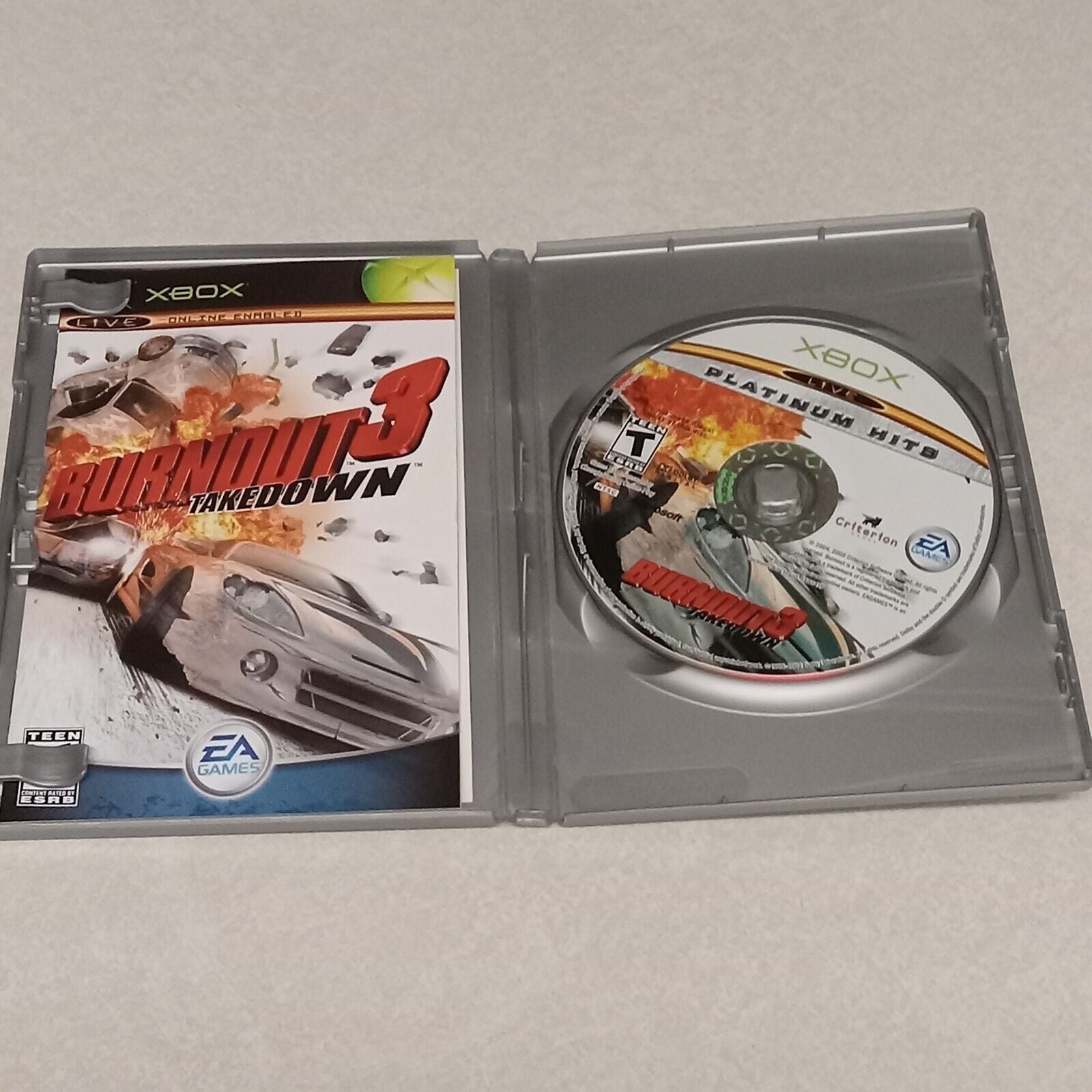 ~MANUAL ONLY~BIN372~~XBOX~ Burnout 3 Takedown