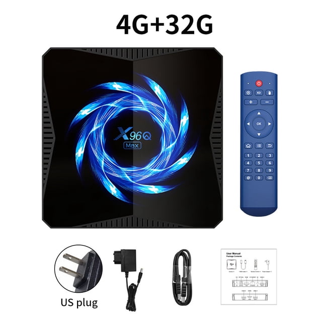 Wifi Media Player Home Hotel 4K Quad-core CPU Decodificador de TV inalámbrico con control remoto 4G + 32G Enchufe de EE. UU. Inevent EL000228-02B