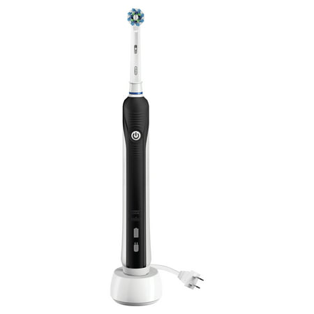 Oral-B 1000 CrossAction Electric Toothbrush, Black, Powered by (Best Electric Toothbrush Brand)