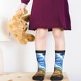 thumbnail image 5 of Kdxio Western Desert Cactus Print Children's Socks for Daily Wear and Sports Use Colorblock Mid-Calf Design Breathable Material, 5 of 5