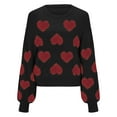thumbnail image 2 of BJUTIR Womens Pullover Sweaters Women'S Valentine'S Day Cute Love Pattern Knit Sweater Soft And Smooth Beautiful Sweater, 2 of 8