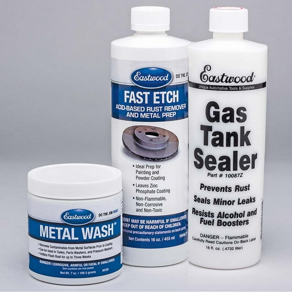 Eastwood Anti Rust Gas Tank Sealer Kits for Motorcycles