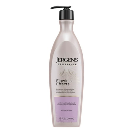 Jergens Brilliance Flawless Effects Body Lotion, Dermatologist Tested, 10 fl oz