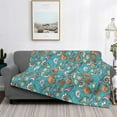 thumbnail image 2 of Yiaed Cute Conch Print Blanket Throw Blanket Soft Cozy Flannel Blanket for Home Bed Sofa Couch Chair-40"x30", 2 of 6