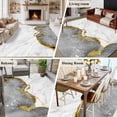 thumbnail image 6 of Gray Gold Marble 6'x9' Area Rug for Living Room, Modern Abstract Marble Crack Texture Non-Slip Floor Mat Rugs for Bedroom Dining Room, Indoor Large Carpet for Classroom, Nursery Rugs for Playroom, 6 of 9