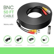 CJP-Geek 50FT BNC Extension Surveillance Wire Cord,Trustworthy Quality High Quality,BNC Cable,BNC Video And Power Cable Replacement For 1080p/720p AHD/TVI/CVI/Analog/CVBS Surveillance CCTV DVR System