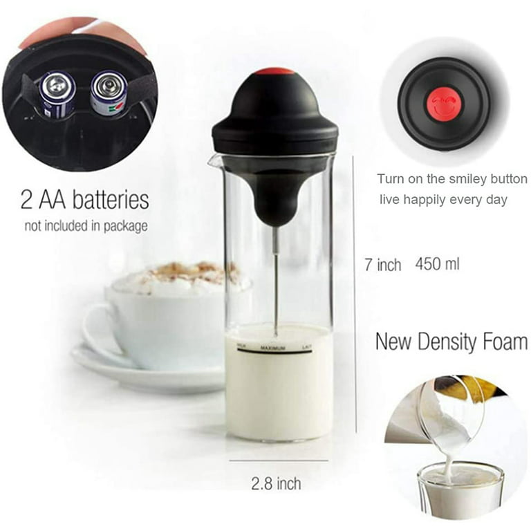 Electric Milk Easy Frother,Whisk Drink Mixer for Bulletproof Coffee Mini  Foamer Coffee Foam Maker Milk Shake Mixer 