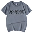 thumbnail image 4 of T-shirts Décontractés Imprimés à Col Rond à Manches Courtes pour Grandes Filles, Chandails Décontractés pour Enfants, Taille 12-13T, 4 of 5