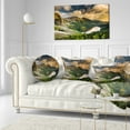 thumbnail image 3 of Designart Dramatic Sky over Alpine Lake - Landscape Printed Throw Pillow - 12x20, 3 of 5
