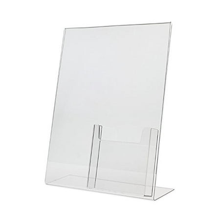 source one llc slant back sign holder premium 8 5 x 11 inches with