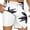 Palm White, variant on Mens Swim Trunks with Mesh Lining Quick Dry Board Shorts Beach Swim Shorts Swimwear