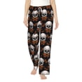 thumbnail image 2 of Lsque Butterfly Skull Print Women's Pajama Pants, Lounge Pant - Comfortable Home Wear,Elastic Waistband, Stylish Design-XX-Large, 2 of 9