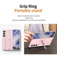 thumbnail image 2 of Funda para teléfono YQODSZ para Samsung Galaxy Z Fold 6, rosa, con correa, 2 of 7