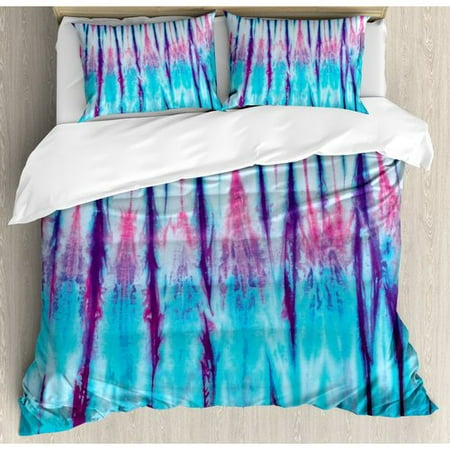 Ambesonne Tie Dye Close Up Vertical Gradient Tie Dye Figures