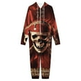 thumbnail image 3 of Pirates of The Caribbean Women Men Pajamas Zipper Onesie Jumpsuit Hooded One Piece Sleepwear, 3 of 8