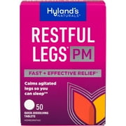 Hylands Restful Legs PM Quick Dissolving Tablets, 50 ea (Pack of 3)