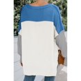 thumbnail image 3 of Blouse Décontractée à Manches Longues pour Femmes à Blocs de Couleur, 3 of 5