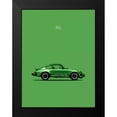 thumbnail image 2 of Rogan, Mark 19x24 Black Modern Framed Museum Art Print Titled - Porsche 911 Carrera Green, 2 of 5